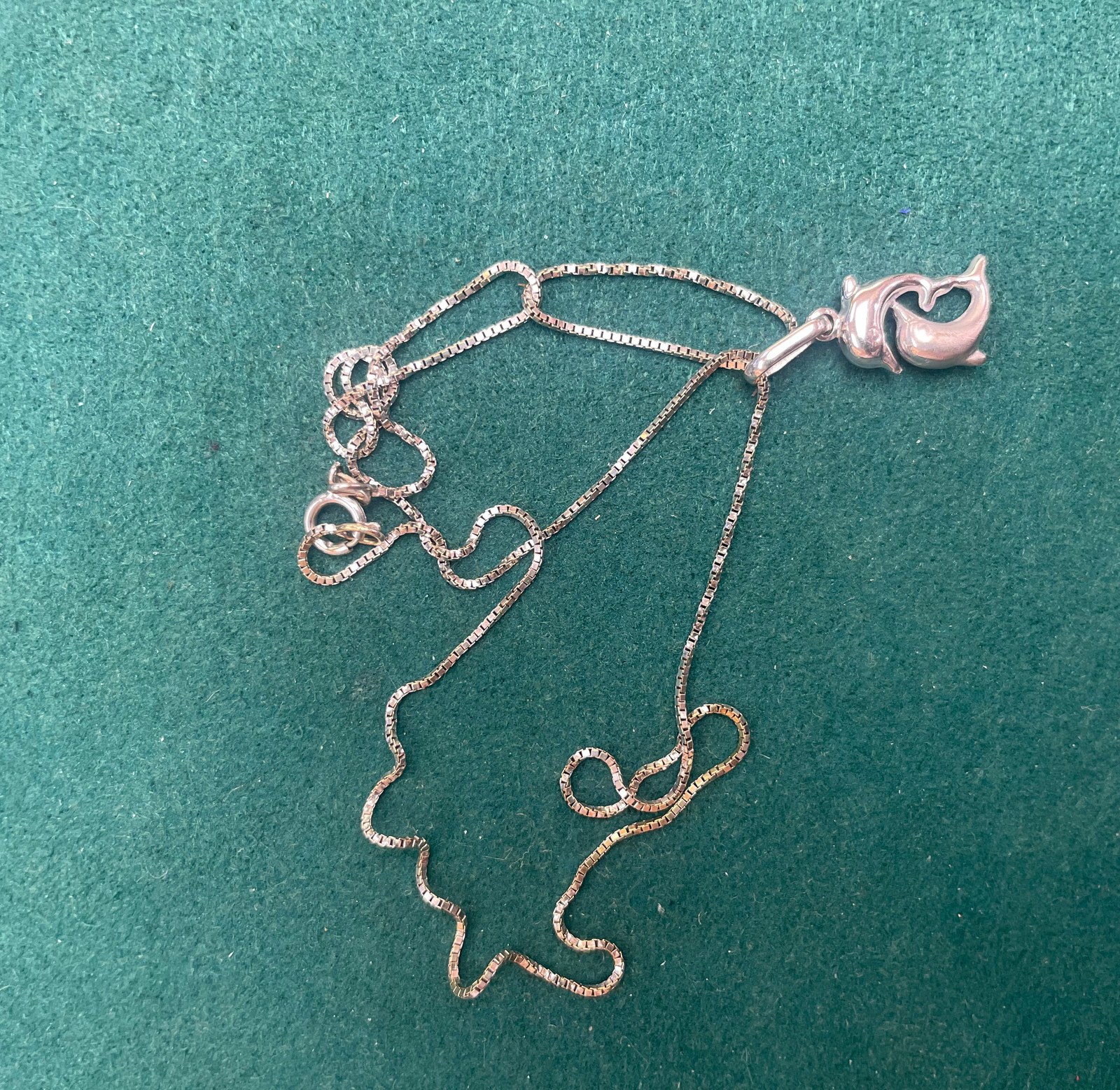 Silver-Tone Curved-Motif Pendant Necklace