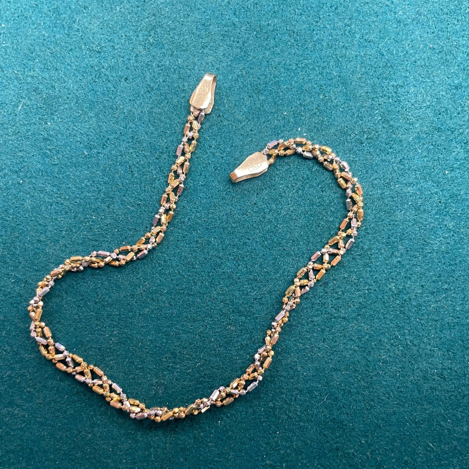 Silver-Tone Interwoven-Link Bracelet