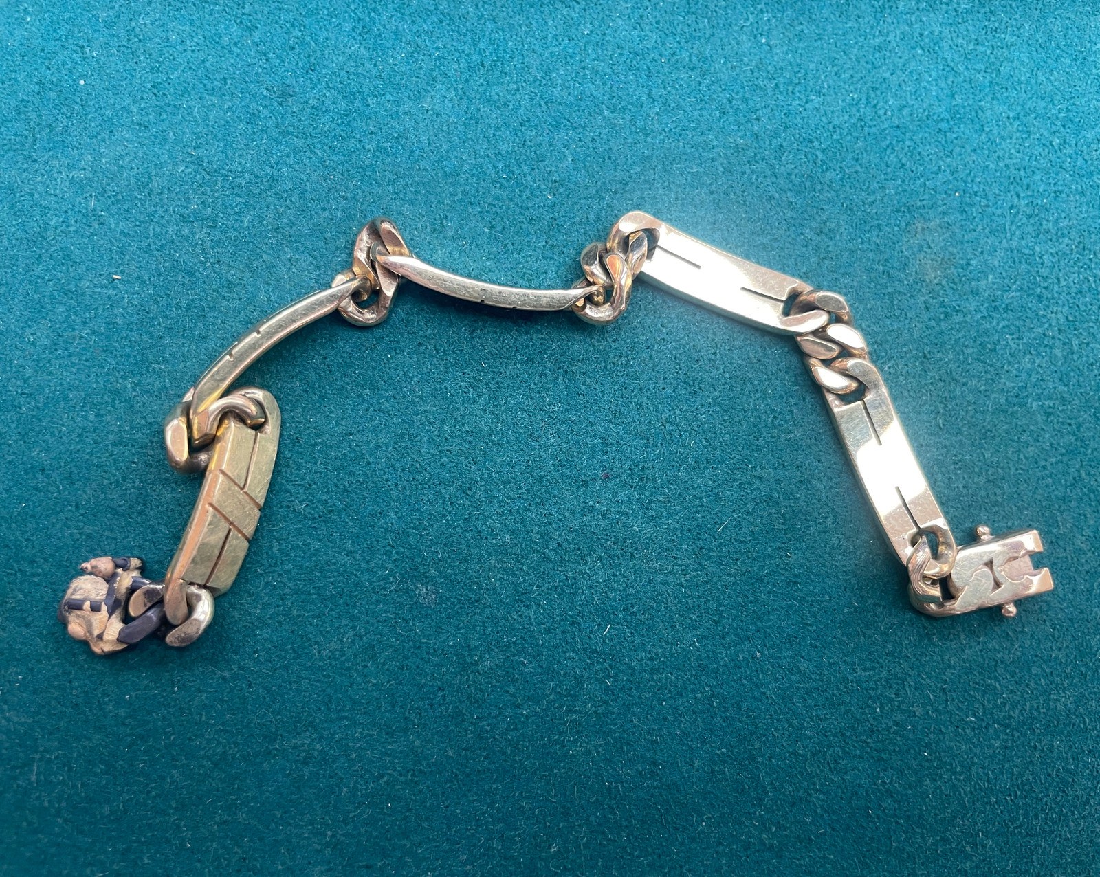 Silver-Tone Bar-Link Bracelet