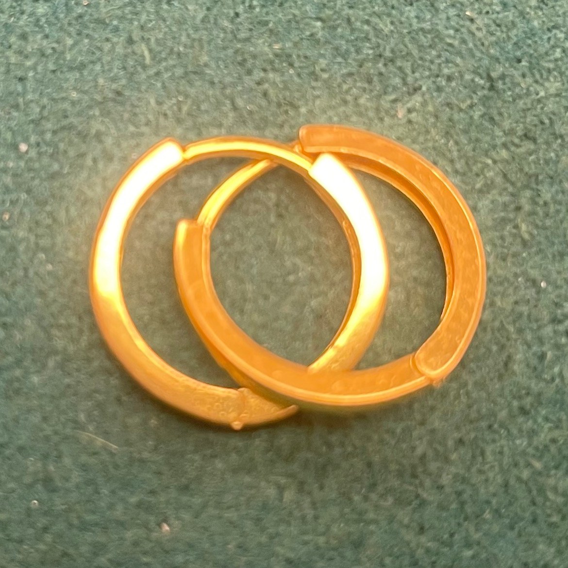 Smooth Hoop Earrings - Pair