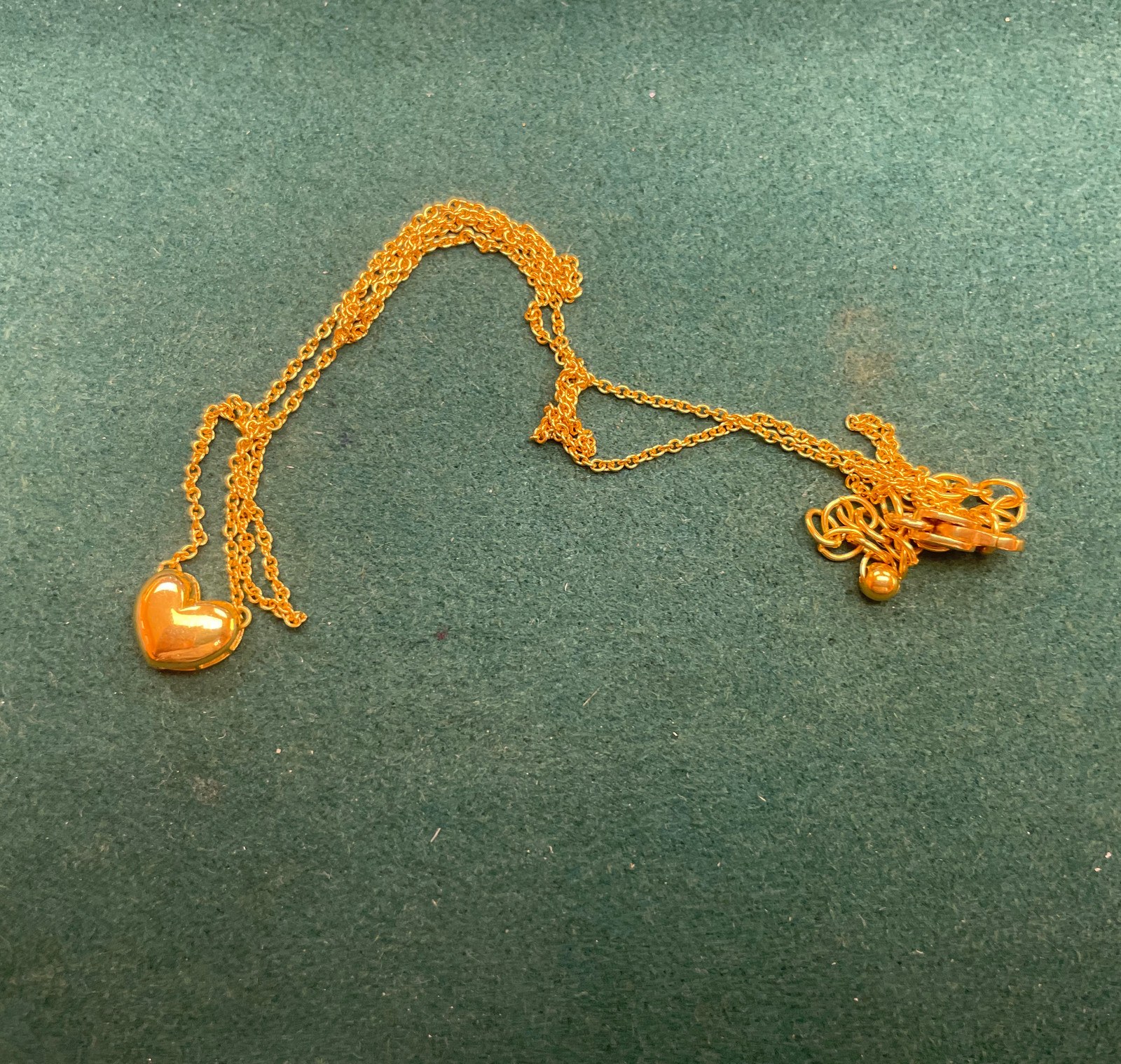 Heart Pendant Fine-Chain Necklace