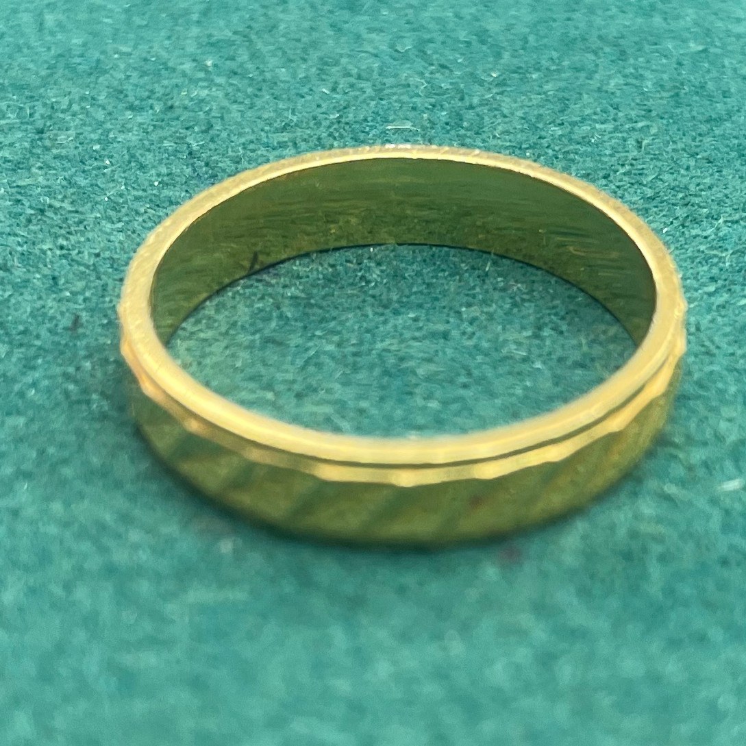 Slim Textured Band Ring